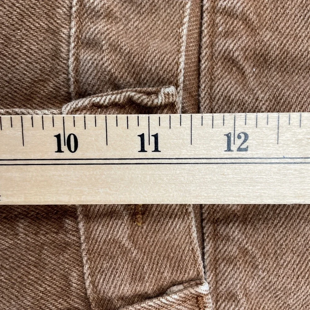 LL Bean Jeans Mens 35x30 Brown Double L Jeans Straight Leg Casual Outdoor Denim